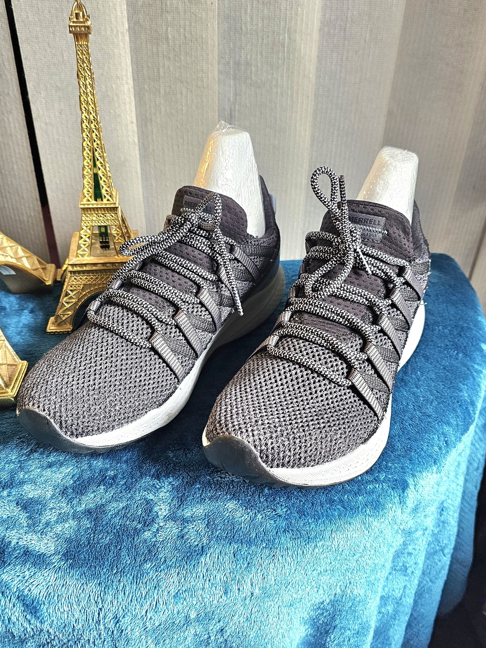 Men's Knit Athletic Sneakers - Charcoal Gray